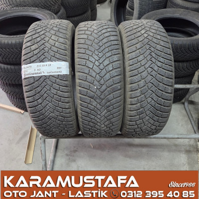 215 55 R 18 CONTINENTAL ICECONTACT3 99T * 02/20 * 3 ADET * CKL5479