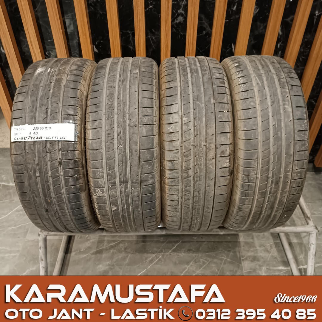 235 55 R 19 GOODYEAR EAGLE F1 4*4 102W * 2019 * 4 ADET * CYL5897 ** 235 55 R 19 GOODYEAR EAGLE F1 4*4 102W * 2019 * 4 ADET * CYL5897 **