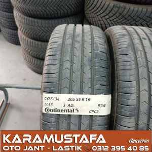 205 55 R 16 CONTINENTAL CPC5 91W * 2013 * 3 ADET * CYL6134