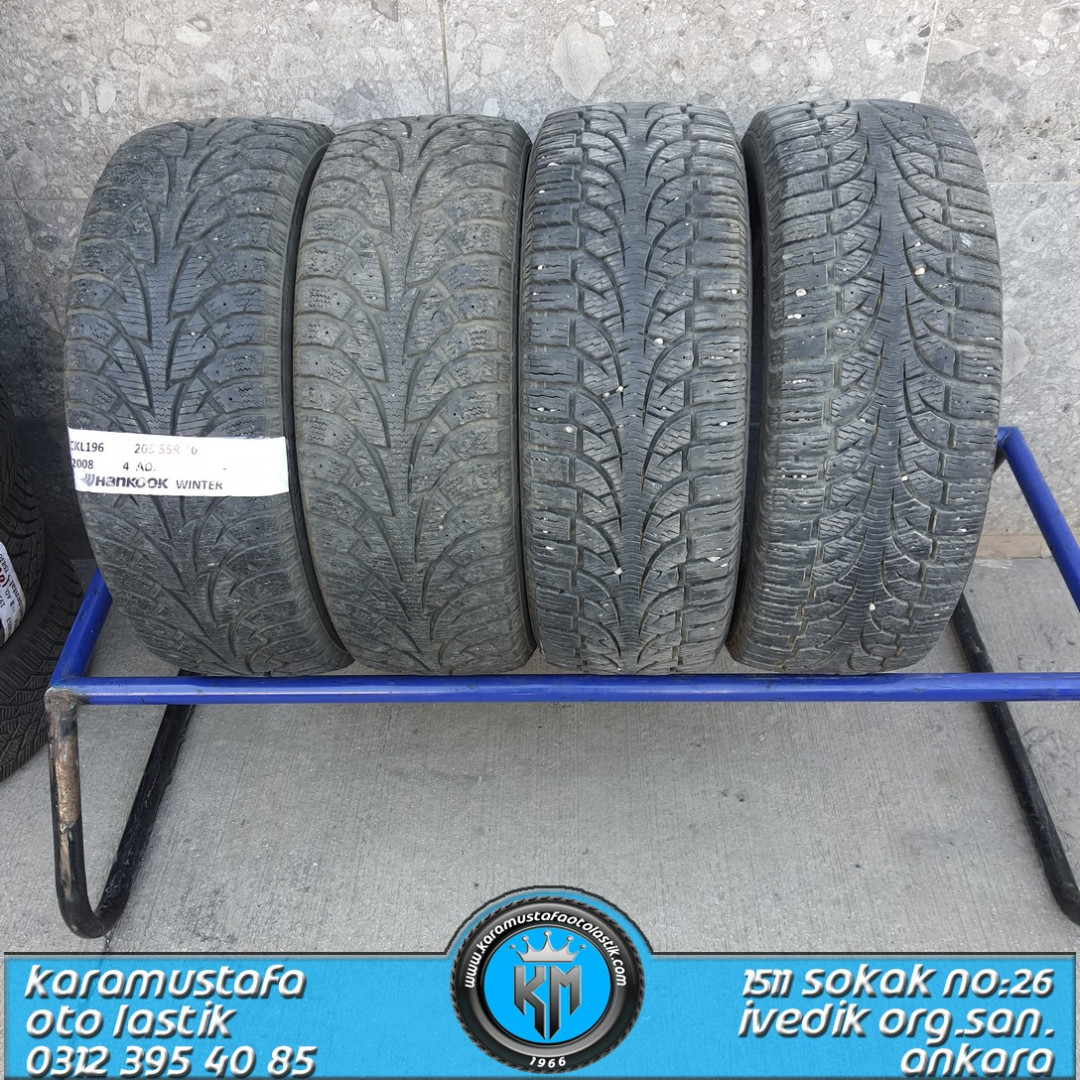 205 55 R 16 HANKOOK WINTER 91T * 2008 * 4 ADET * CKL196 205 55 R 16 HANKOOK WINTER 91T * 2008 * 4 ADET * CKL196