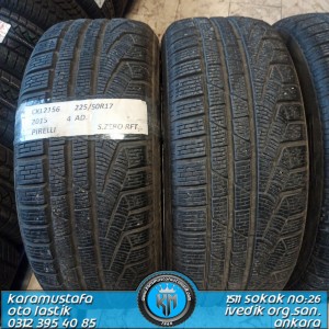 225 50 R 17 PIRELLİ PZEROWINTER RFT * 2015 * 4 ADET * CKL2156