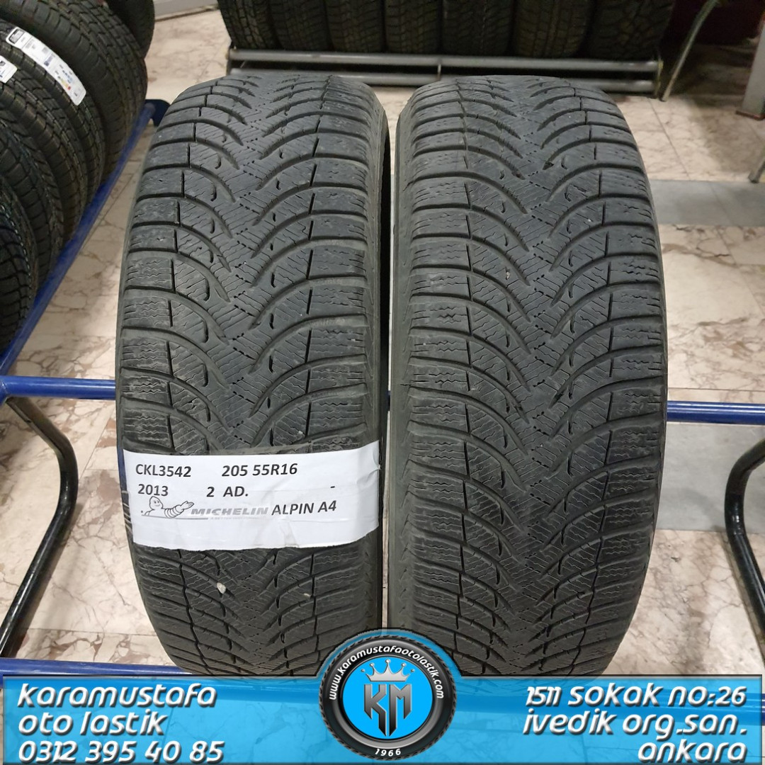 205 55 R 16 MICHELIN ALPIN A4 91T * 2013 * 2 ADET * CKL3542 205 55 R 16 MICHELIN ALPIN A4 91T * 2013 * 2 ADET * CKL3542