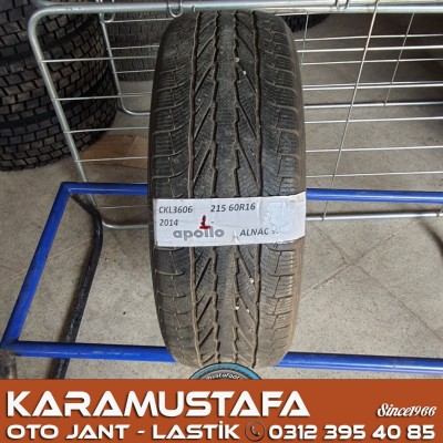 215 60 R 16 APOLLO AW 67H * 2014 * 1 ADET * CKL3606