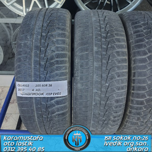 205 60 R 16 HANKOOK W320 92H * 2017 * 4 ADET * CKL4002 205 60 R 16 HANKOOK W320 92H * 2017 * 4 ADET * CKL4002
