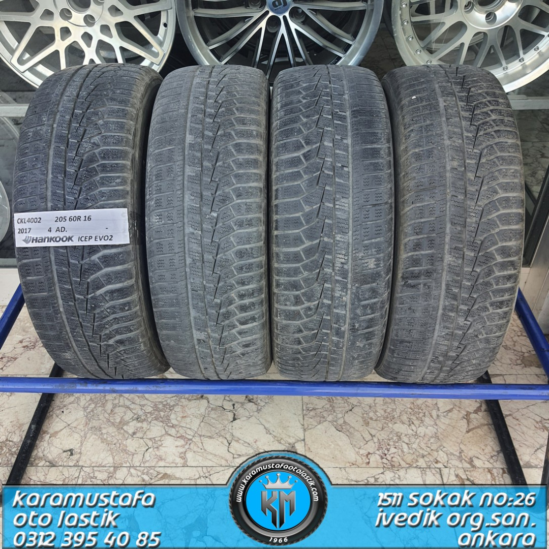 205 60 R 16 HANKOOK W320 92H * 2017 * 4 ADET * CKL4002 205 60 R 16 HANKOOK W320 92H * 2017 * 4 ADET * CKL4002