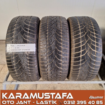 245 45 R 18 DUNLOP SPWINTER 100V * 2015 * 3 ADET * CKL4800