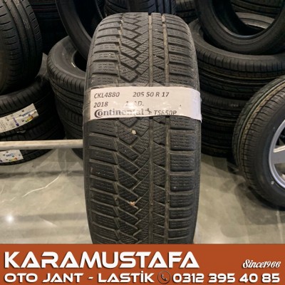 205 50 R 17 CONTINENTAL TS850P 93H * 2018 * 1 ADET * CKL4880