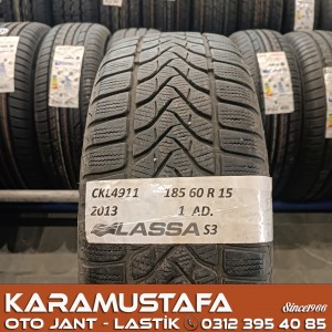 185 60 R 15 LASSA SNOWAYS3 84H * 2013 * 1 ADET * CKL4911