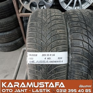 205 55 R 16 LASSA SNOWAYS4 91H * 2021 * 4 ADET * CKL5318 205 55 R 16 LASSA SNOWAYS4 91H * 2021 * 4 ADET * CKL5318