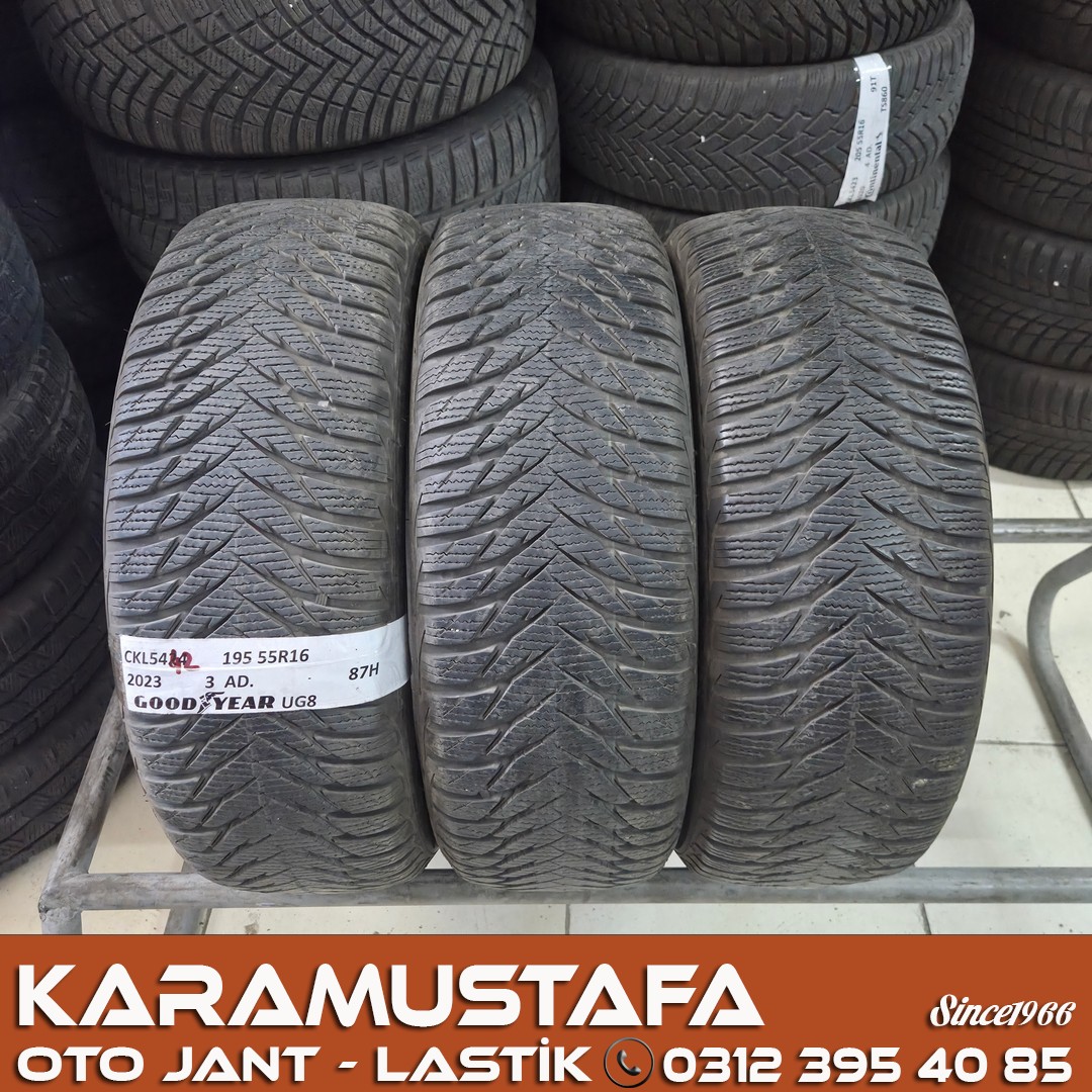 195 55 R 16 GOODYEAR UG8 87H * 2022 * 1 ADET * CKL5442 195 55 R 16 GOODYEAR UG8 87H * 2022 * 1 ADET * CKL5442