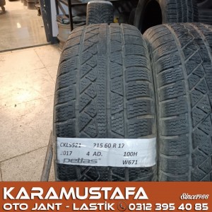 215 60 R 17 PETLAS W671 100H * 2016 * 4 ADET * CKL5521