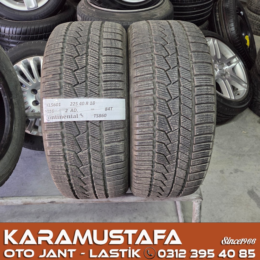 225 40 R 18 CONTINENTAL TS860 92V SSR * 2024 * 2 ADET * CKL5601 225 40 R 18 CONTINENTAL TS860 92V SSR * 2024 * 2 ADET * CKL5601