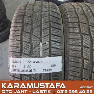 225 45 R 19 CONTINENTAL TS830P 96V * 2015 * 4 ADET * CKL5603