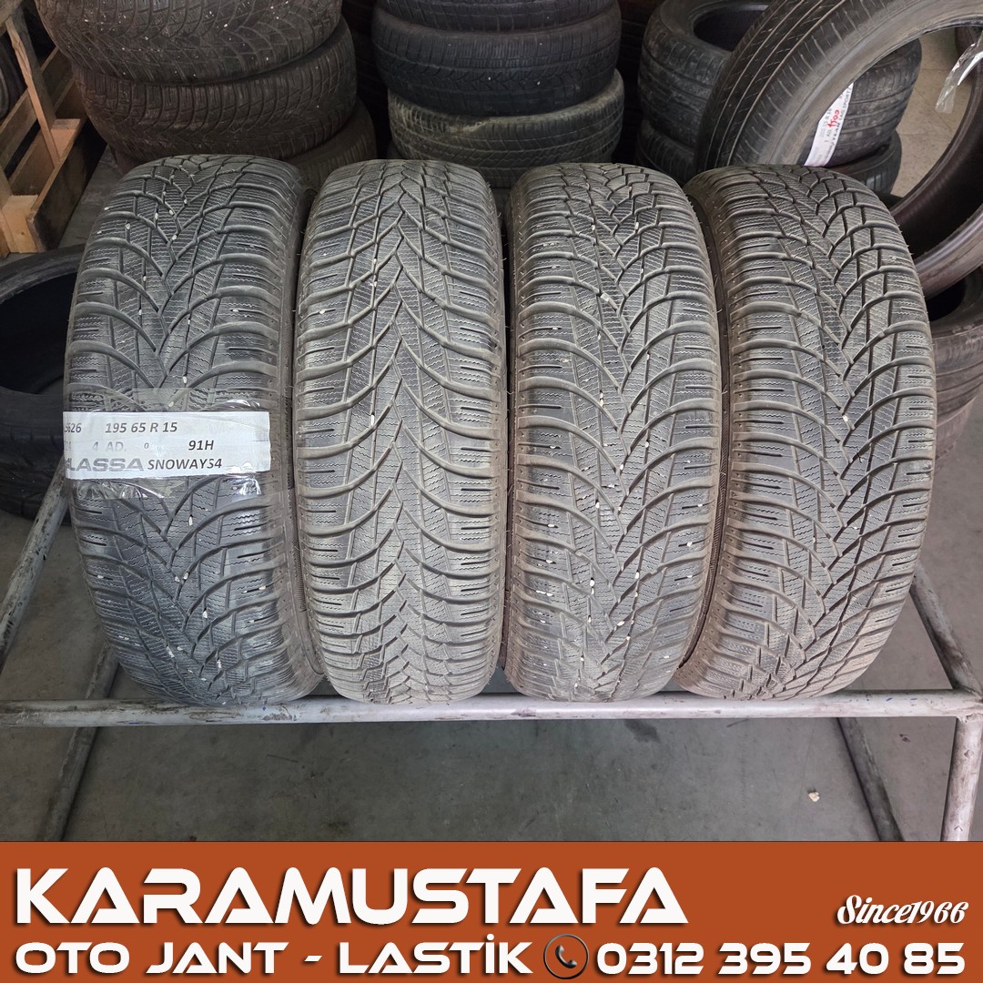 195 65 R 15 LASSA SNOWAYS4 91H * 2024 * 4 ADET * CKL5626 ' 195 65 R 15 LASSA SNOWAYS4 91H * 2024 * 4 ADET * CKL5626 '