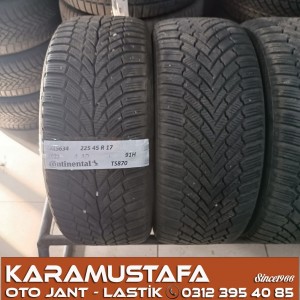 225 45 R 17 CONTINENTAL TS870 91H * 2022 * 4 ADET * CKL5634