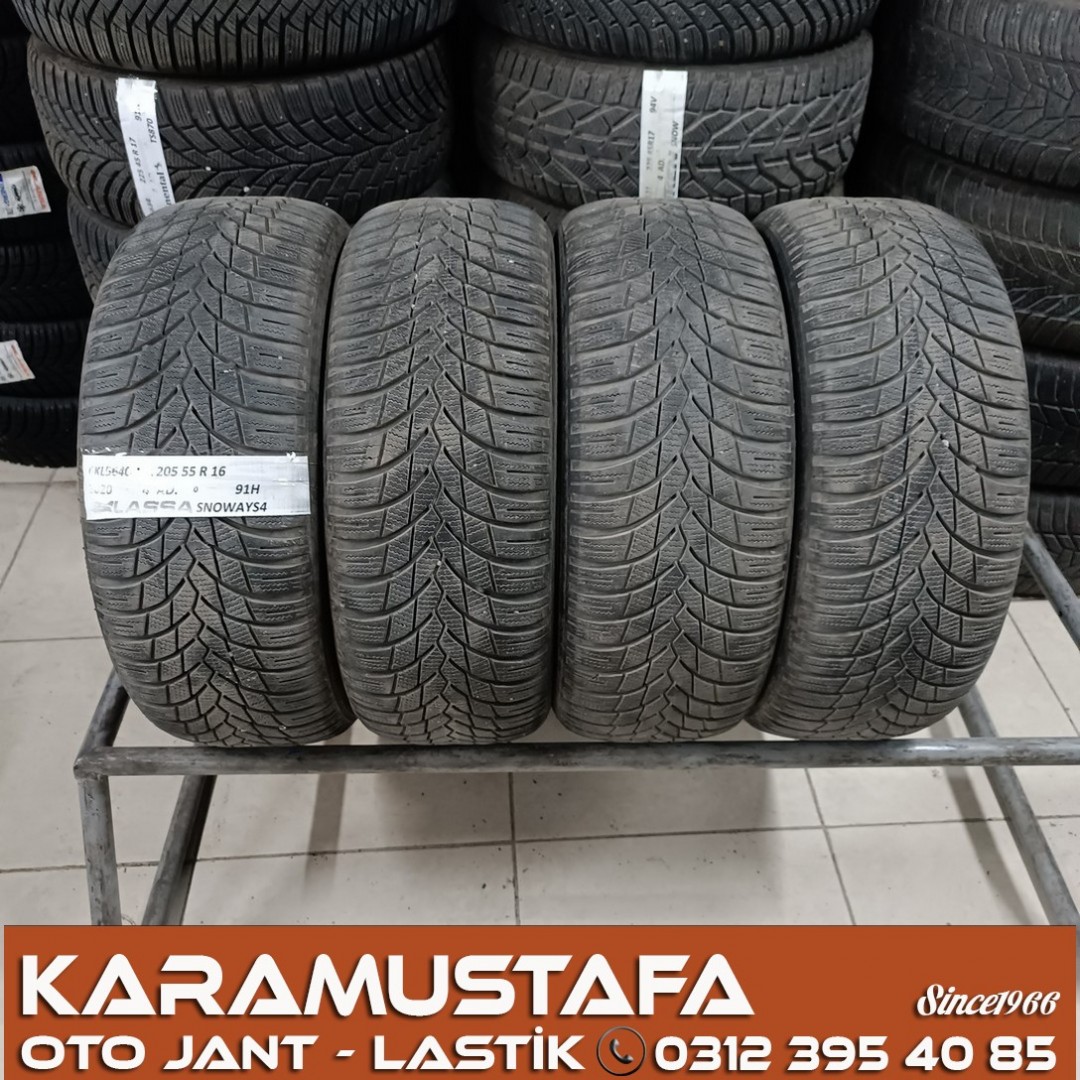 205 55 R 16 LASSA SNOWAYS4 91H * 2020 * 4 ADET * CKL5640 */* 205 55 R 16 LASSA SNOWAYS4 91H * 2020 * 4 ADET * CKL5640 */*