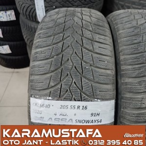 205 55 R 16 LASSA SNOWAYS4 91H * 2020 * 4 ADET * CKL5640 */* 205 55 R 16 LASSA SNOWAYS4 91H * 2020 * 4 ADET * CKL5640 */*