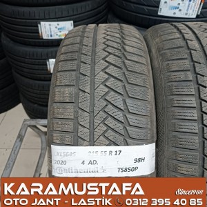 215 55 R 17 CONTINENTAL TS850P 98H * 2020 * 4 ADET * CKL5645