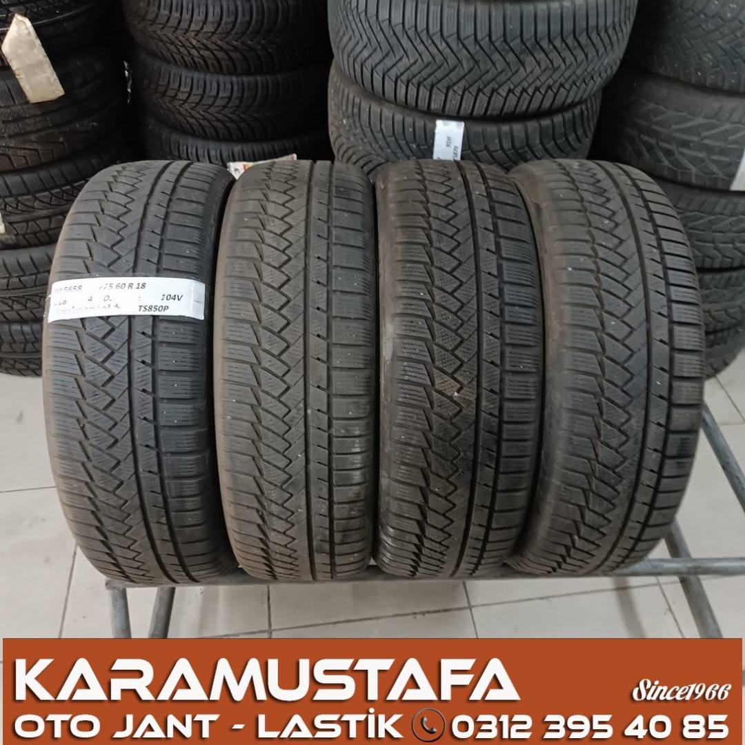 225 60 R 18 CONTINENTAL TS850P 104V * 2018 * 4 ADET * CKL5658 225 60 R 18 CONTINENTAL TS850P 104V * 2018 * 4 ADET * CKL5658