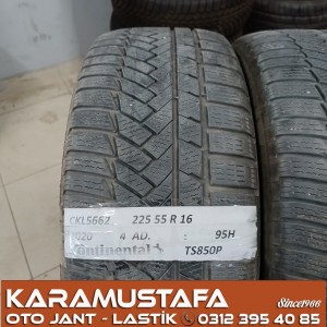225 55 R 16 CONTINENTAL TS850P SSR 95H * 2020 * 4 ADET * CKL5662