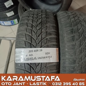 205 60 R 16 LASSA SNOWAYS4 92H * 2021 * 4 ADET * CKL5682