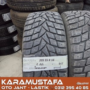 205 55 R 16 DUNLOP SPICE02 94T * 2016 * 4 ADET * CKL5703
