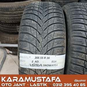 205 55 R 16 LASSA SNOWAYS4 91H * 2020 * 2 ADET * CKL5712