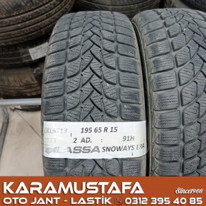 195 65 R 15 LASSA SNOWAYS ERA 91H * 2013 * 2 ADET * CKL5713
