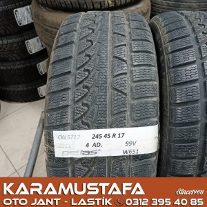 245 45 R 17 PETLAS W651 91V * 2011 * 2 ADET * CKL5717