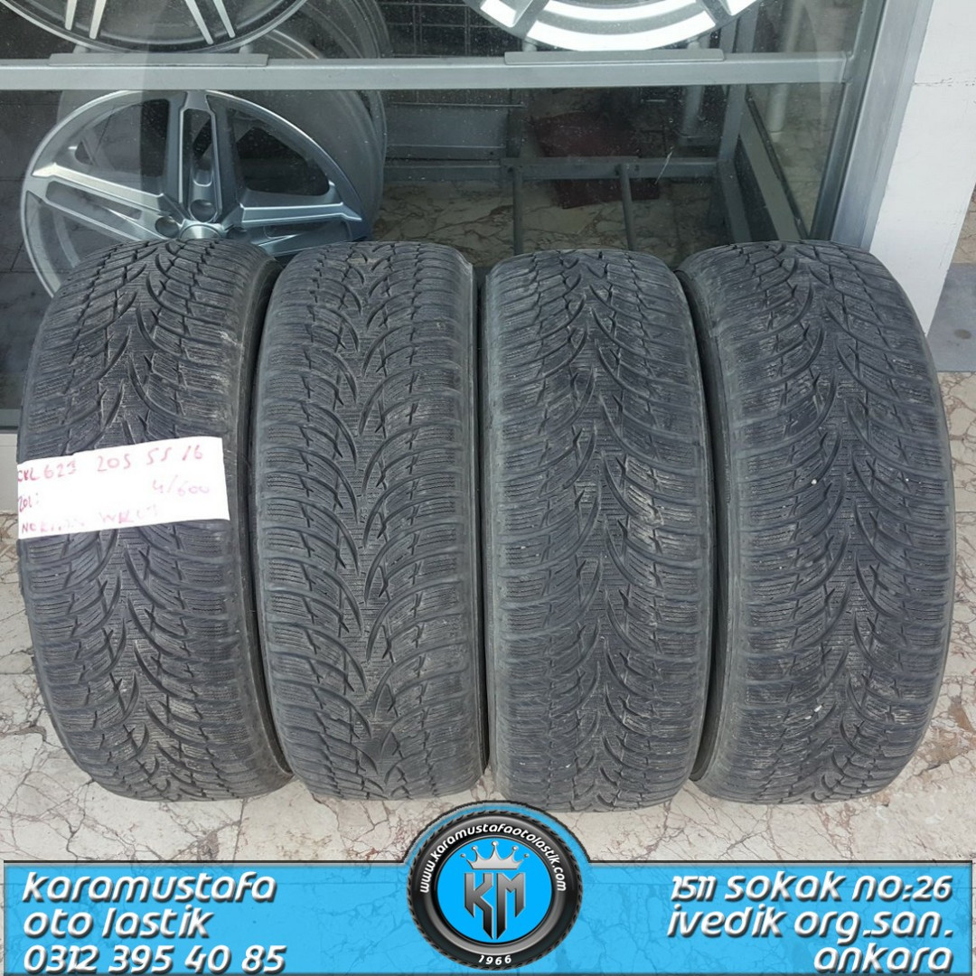 205 55 R 16 NOKIAN WR03 91H * 2011 * 4 ADET * CKL623 205 55 R 16 NOKIAN WR03 91H * 2011 * 4 ADET * CKL623