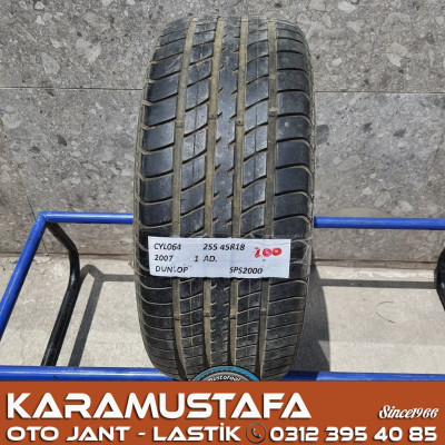 255 45 R 18 DUNLOP SPS2000 * 2007 * 1 ADET * CYL064 **