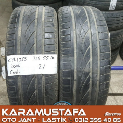 215 55 R 16 CONTINENTAL * 2004 * 2 ADET * CYL1355 */*