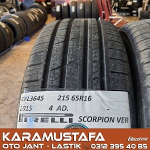 215 65 R 16 PIRELLI SCORPION VERDE * 2015 * 4 ADET * CYL3645 */* 215 65 R 16 PIRELLI SCORPION VERDE * 2015 * 4 ADET * CYL3645 */*