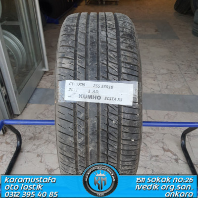 255 55 R 18 KUMHO ECSTA X3 * 2011 * 1 ADET * CYL3708 ** 255 55 R 18 KUMHO ECSTA X3 * 2011 * 1 ADET * CYL3708 **
