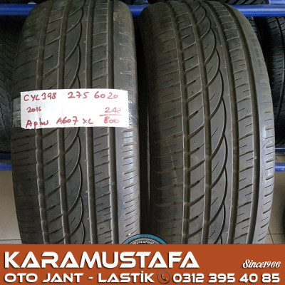 275 60 R 20 APLUS A607 XL * 119Y * 2016 * 2 ADET * CYL398 275 60 R 20 APLUS A607 XL * 119Y * 2016 * 2 ADET * CYL398