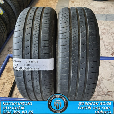 195 55 R 16 KUMHO ES01 87H * 2019 * 2 ADET * CYL4058 */* 195 55 R 16 KUMHO ES01 87H * 2019 * 2 ADET * CYL4058 */*
