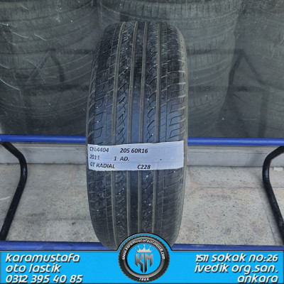 205 60 R 16 GT RADIAL C228 * 2011 * 1 ADET * CYL4404 ** 205 60 R 16 GT RADIAL C228 * 2011 * 1 ADET * CYL4404 **