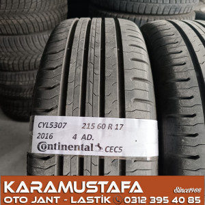 215 60 R 17 CONTINENTAL CEC5 96H * 2015 * 4 ADET * CYL5307