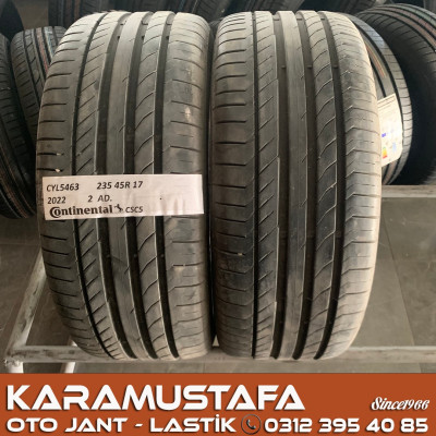 235 45 R 17 CONTINENTAL CSC5 94W * 2022 * 2 ADET * CYL5463