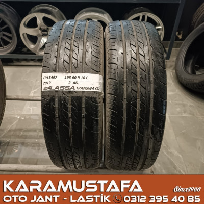 195 60 R 16 LASSA TRANSWAYS2 99T * 2019 * 2 ADET * CYL5497 **