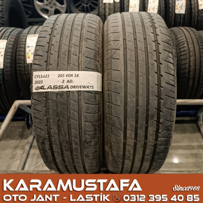 205 60 R 16 LASSA DRIVEWAYS 92V * 2022 * 2 ADET * CYL5521 */* 205 60 R 16 LASSA DRIVEWAYS 92V * 2022 * 2 ADET * CYL5521 */*