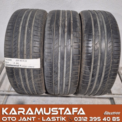 225 45 R 19 CONTINENTAL CSC5 96W * 2015 * 2 ADET * CYL5591