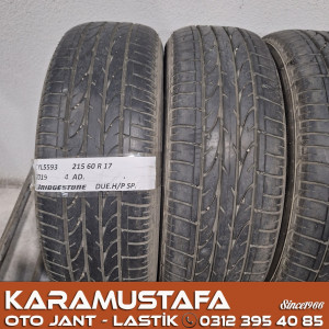 215 60 R 17 BRIDGESTONE DUELER HP 96H * 2019 * 4 ADET * CYL5593