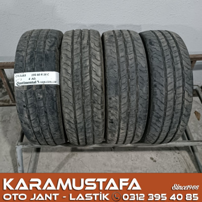 195 60 R 16 CONTINENTAL VANCO100 99H * 2020 * 4 ADET * CYL5683 **