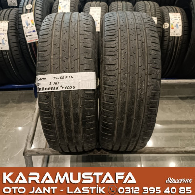 195 55 R 16 CONTINENTAL CEC5 87H * 2014 * 2 ADET * CYL5699 */*