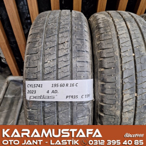 195 60 R 16 PETLAS PT835 97T * 2023 * 4 ADET * CYL5741