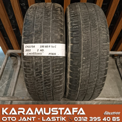 195 60 R 16 PETLAS PT835 97T * 2022 * 2 ADET * CYL5754 **