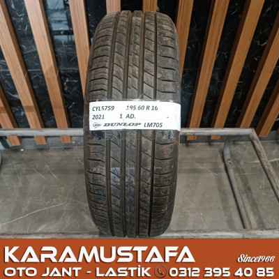 195 60 R 16 DUNLOP LM705 99V * 2021 * 1 ADET * CYL5759 **