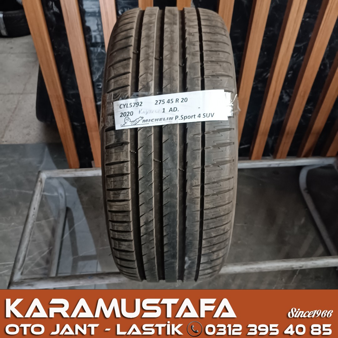 275 45 R 20 MICHELIN PILOT SPORT 4 SUV * 110V * 2020 * 1 ADET * CYL5792 */* 275 45 R 20 MICHELIN PILOT SPORT 4 SUV * 110V * 2020 * 1 ADET * CYL5792 */*