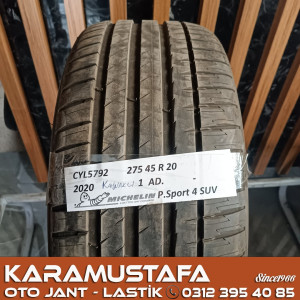 275 45 R 20 MICHELIN PILOT SPORT 4 SUV * 110V * 2020 * 1 ADET * CYL5792 */* 275 45 R 20 MICHELIN PILOT SPORT 4 SUV * 110V * 2020 * 1 ADET * CYL5792 */*